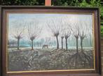 Olieverfschilderij MISTIGE MORGEN 1983, Ophalen of Verzenden