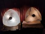 vintage,  retro plafondlampen 50's/ 60's, Huis en Inrichting, Ophalen of Verzenden, Gebruikt, Glas, Vintage,  retro