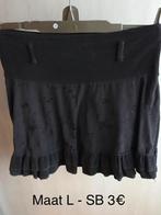 Donkerbruine velours rok - maat L, Kleding | Dames, Rokken, Ophalen of Verzenden, Maat 42/44 (L), Bruin