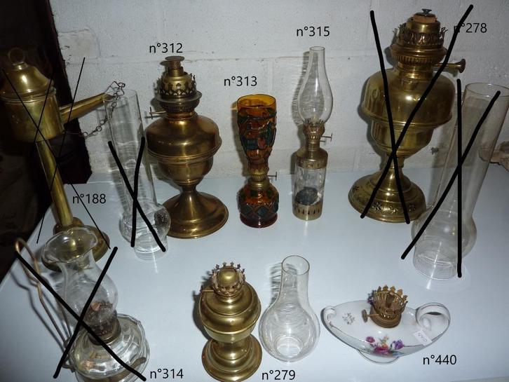 anciennes lampes à huile, Antiek en Kunst, Antiek | Verlichting, Ophalen