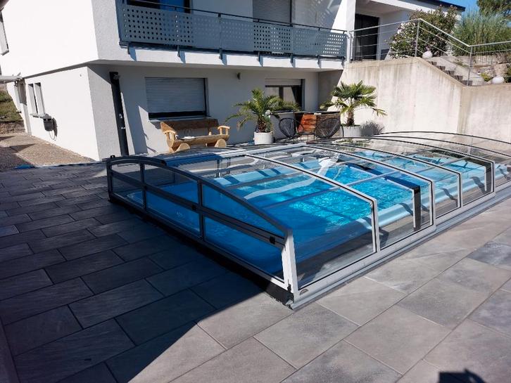 Zwembadoverdekking / pool cover 3,4x6,4x0,8 m , kleur DB703, Jardin & Terrasse, Accessoires de piscine, Neuf, Autres types, Enlèvement ou Envoi