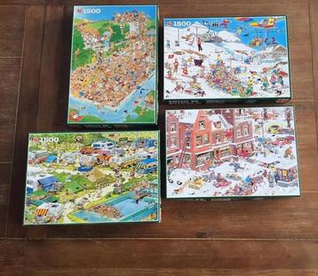 Retro puzzels Jan van Haasteren 1500 stukjes beschikbaar voor biedingen