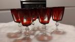 6 verres à vin vintage Luminarc France, forme tulipe, rouge, Collections, Verres & Petits Verres, Comme neuf, Enlèvement ou Envoi
