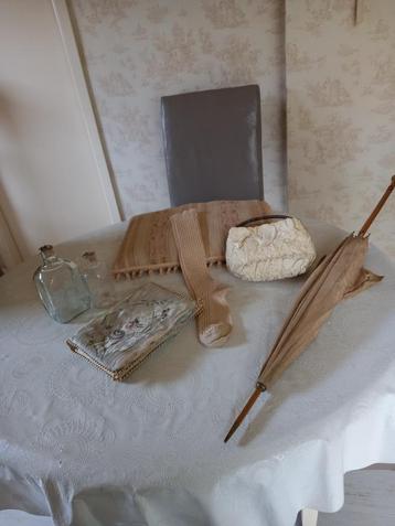 Antiek Parasol , jaar 1900 en Antiek en Vintage Lot  beschikbaar voor biedingen