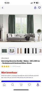 Groen verduistering gordijn Lifa Living 150x260 NIEUW, Ophalen of Verzenden, Zo goed als nieuw, Groen