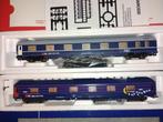 Set Roco Rivarossi H0 1/87 303mm 2 slaapwagens SBB, Gelijkstroom of Wisselstroom, Wagon, Ophalen of Verzenden, Zo goed als nieuw