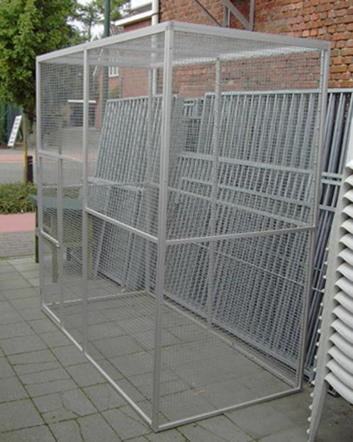 Nieuw Aluminium Volière in draadpanelen van 1mx 2x 2m, Dieren en Toebehoren, Vogels | Hokken en Kooien, Nieuw, Volière, Aluminium