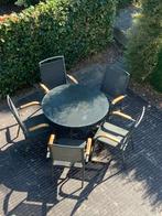 Tuinset (tafel + 5 stoelen), Ophalen, 5 zitplaatsen, Gebruikt, Aluminium