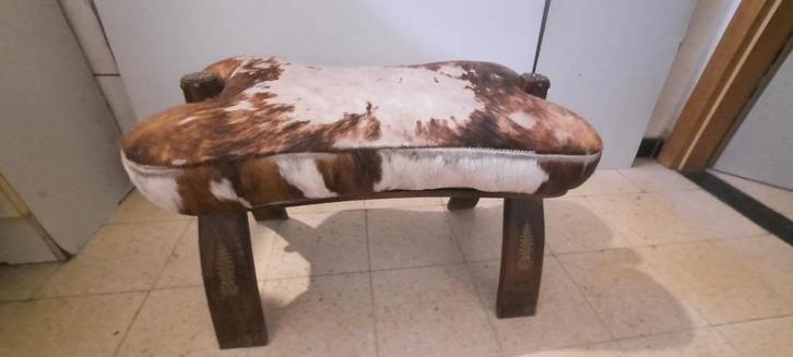 kamelen zadel  Hout, Leder, Messing, Verzamelen, Beelden en Beeldjes, Ophalen of Verzenden