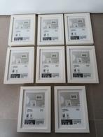 8 witte kaders 13 x 18 cm, Huis en Inrichting, Minder dan 50 cm, Ophalen of Verzenden, Zo goed als nieuw, Minder dan 50 cm