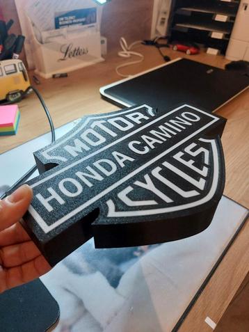 Honda camino led licht bordje 3d print