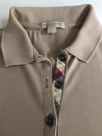 Damespolo burberry, Beige, Manches courtes, Taille 36 (S), Burberry