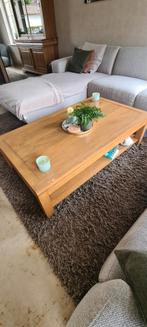 Salontafel teak met dubbel blad, Huis en Inrichting, Ophalen, Zo goed als nieuw
