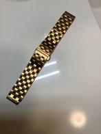 Goudkleurige Horlogeband 22 mm., Handtassen en Accessoires, Horloges | Antiek, Ophalen, Staal, Polshorloge