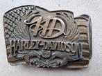 Vintage belt buckle Harley Davidson Harmony Design 1989, Motos