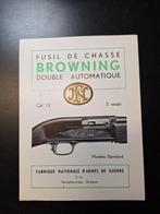 Brochure FN Herstal 1955 Browning double automatique cal12, Ophalen of Verzenden, Gebruikt