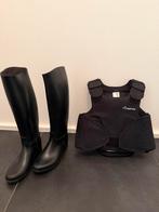 Paardrij laarzen (maat 35) + bescherming kind (8-10j), Dieren en Toebehoren, Paardrijkleding, Ophalen, Gebruikt, Kinderen, Schoeisel