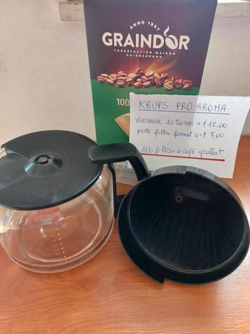 Verseuse KRUP PRO AROMA/SENSEO pour pièces beschikbaar voor biedingen