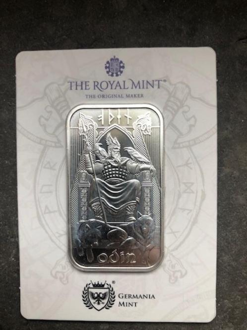 UK Germania Mint - Odin - 1 oz silver in coincard, Postzegels en Munten, Edelmetalen en Baren, Zilver, Ophalen of Verzenden