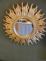 Miroir solaire vintage XL Sunburst Mid Century., Enlèvement ou Envoi, Autres formes, 50 à 100 cm, Moins de 100 cm