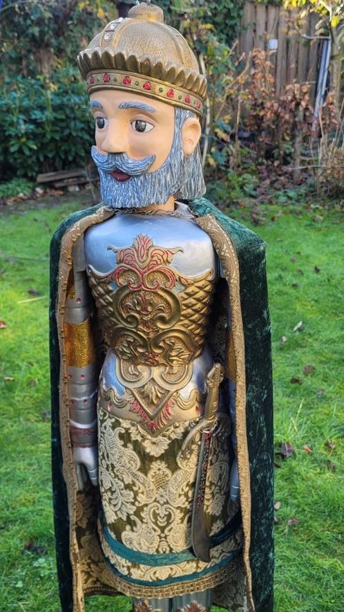 Traditionele Luikse marionet - Karel de Grote -, Antiek en Kunst, Curiosa en Brocante, Ophalen
