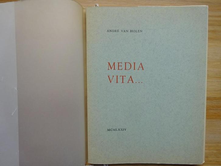 André Van Holen, Media Vita .. gedichten 1974, Boeken, Gedichten en Poëzie, Zo goed als nieuw, Eén auteur, Ophalen of Verzenden
