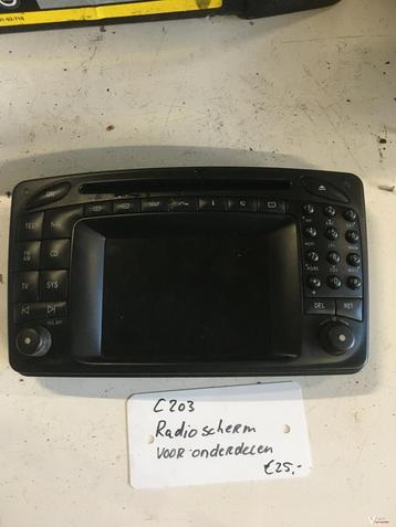 MB C203 Radio paneel voor onderdelen