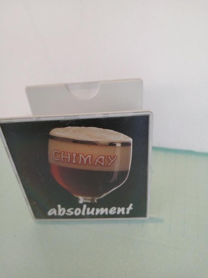 Support de sous bock CHIMAY ABSOLUMENT, Collections, Marques de bière, Comme neuf, Autres types, Autres marques, Enlèvement ou Envoi