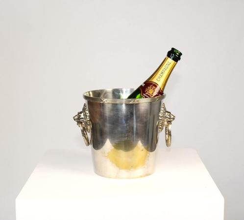 oude verzilverde champagnekoeler, Antiek en Kunst, Curiosa en Brocante, Ophalen of Verzenden