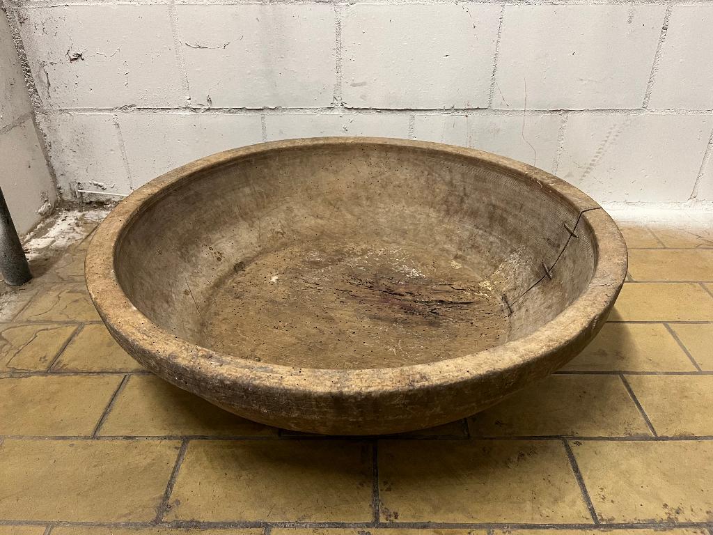 Grote antieke massief houten schaal, Antiek en Kunst, Antiek | Schalen, Ophalen