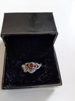 Pinkring mét Zilvermerk en ingezet steentje, Zo goed als nieuw, Dame, Zilver, Zilver