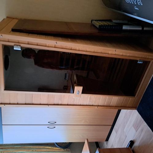 Infraroodcabine 1persoon met licht en radio,, Elektronische apparatuur, Overige elektronische apparatuur, Zo goed als nieuw, Ophalen