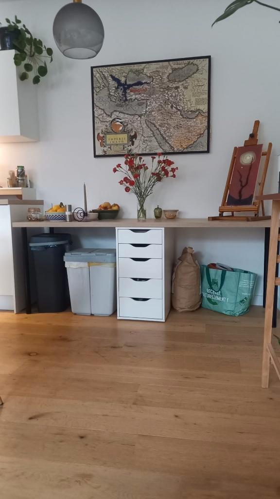 ALEX IKEA DESK, Huis en Inrichting, Bureaus, Zo goed als nieuw, Bureau, Ophalen