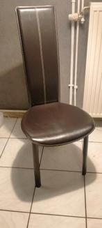 4 chaises psyra Roche Bobois, Ophalen, Gebruikt, Bruin, Metaal