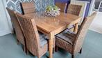 Houten tafel zonder stoelen ., Ophalen, Zo goed als nieuw