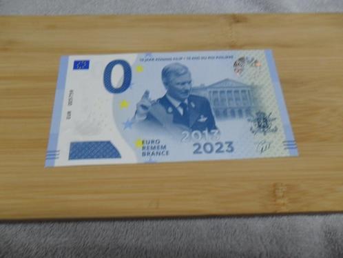Ticket 0€ negen 10 jaar regeerperiode van koning Filip., Postzegels en Munten, Bankbiljetten | Europa | Eurobiljetten, Los biljet