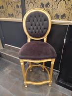 3 Chaises de bar d'époque baroque, 3 tabourets, Enlèvement, Comme neuf, Bois