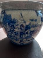 porcelaine bloempot gesigneerd, Antiek en Kunst, Ophalen of Verzenden