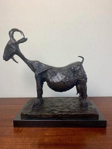 Bronzen Beeld Pablo Picasso She Goat Geit Naam Nummer SALE!, Antiek en Kunst, Kunst | Beelden en Houtsnijwerken, Ophalen of Verzenden