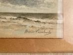 Aquarelle-Peinture-Vue sur la mer-Marie Wambach-de Duve, Antiquités & Art, Enlèvement ou Envoi