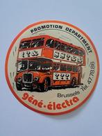 Vintage Sticker Promotion Department Géné-Electra Brussels, Bedrijf of Vereniging, Gebruikt, Ophalen of Verzenden
