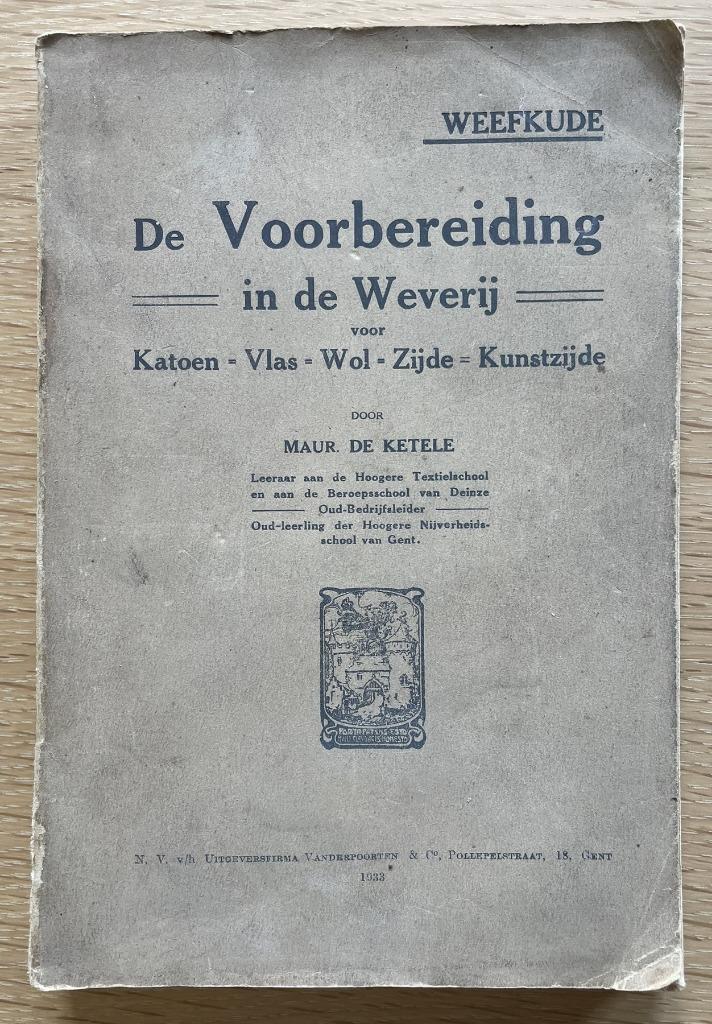 De voorbereiding in de weverij, Boeken, Techniek, Ophalen of Verzenden