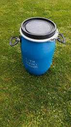 Fut 60L plastique PE avec fermeture étanche, Tuin en Terras, Regentonnen, Ophalen, Zo goed als nieuw