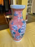 Vase en céramique à motif floral, Comme neuf, Enlèvement