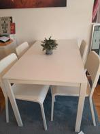 Eettafel met 4 stoelen, Metaal