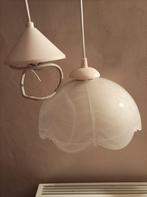 Hanglamp met melkglas, Huis en Inrichting, Lampen | Hanglampen, Ophalen, Gebruikt, Glas