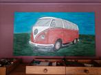 Schilderij VW T1, Maison & Meubles, Comme neuf, Peinture, Enlèvement ou Envoi
