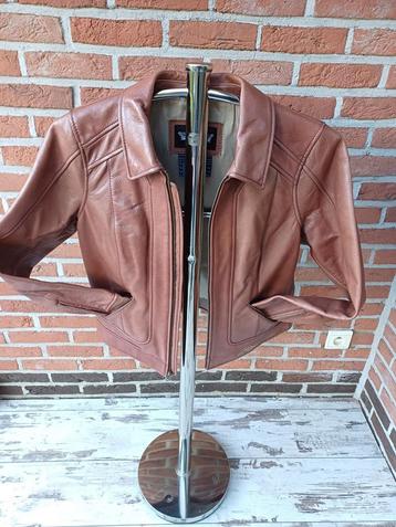 Motorvest Harley Davidson zomerjas bruin leder   