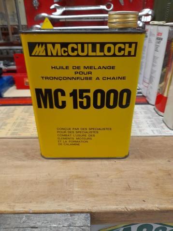 ancien bidon huile vide amc culloch mc15000, Envoi, Utilisé, Autre, Autres marques