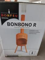 BONFEU BONBONO R,buitenkachel met bbq,in roest kleur of zwar, Tuin en Terras, Tuinhaarden, Nieuw, Ophalen of Verzenden